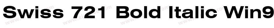 Swiss 721 Bold Italic Win95BT(1)字体转换